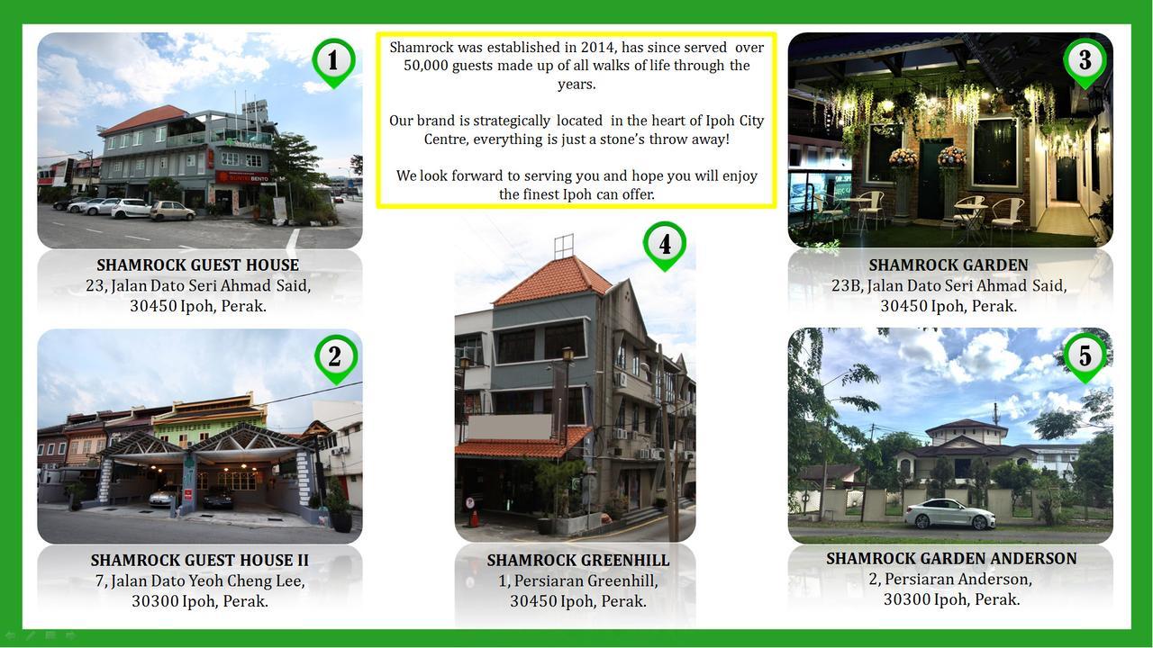 Shamrock Guest House Ipoh Zewnętrze zdjęcie